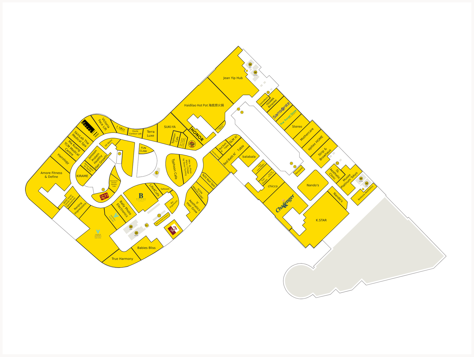 Plaza Singapura directory map floor plan