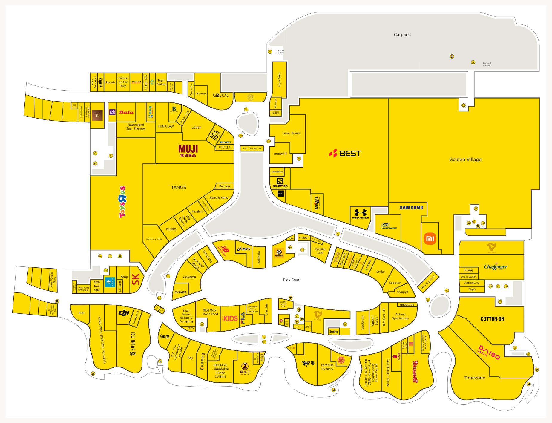 VivoCity directory map floor plan