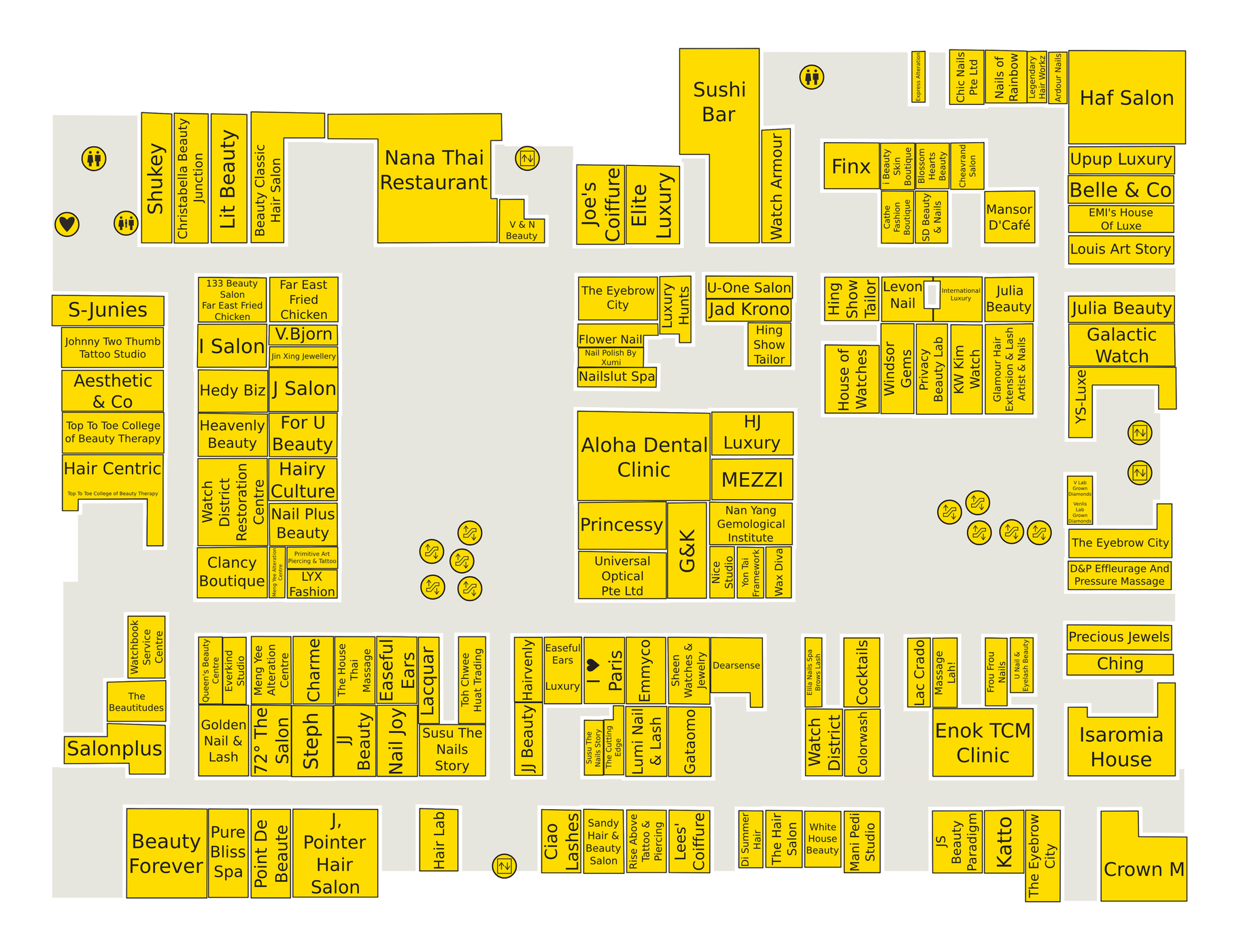 Far East Plaza directory map floor plan